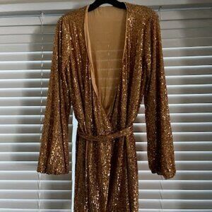 Free People Christa Sequin Romper